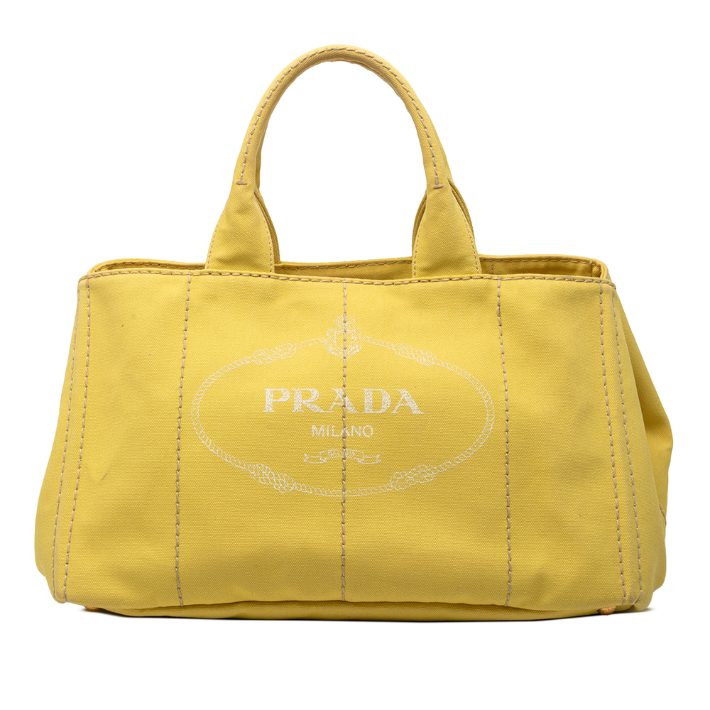 Pre-Loved Prada Large Canvas Canapa Logo Tote